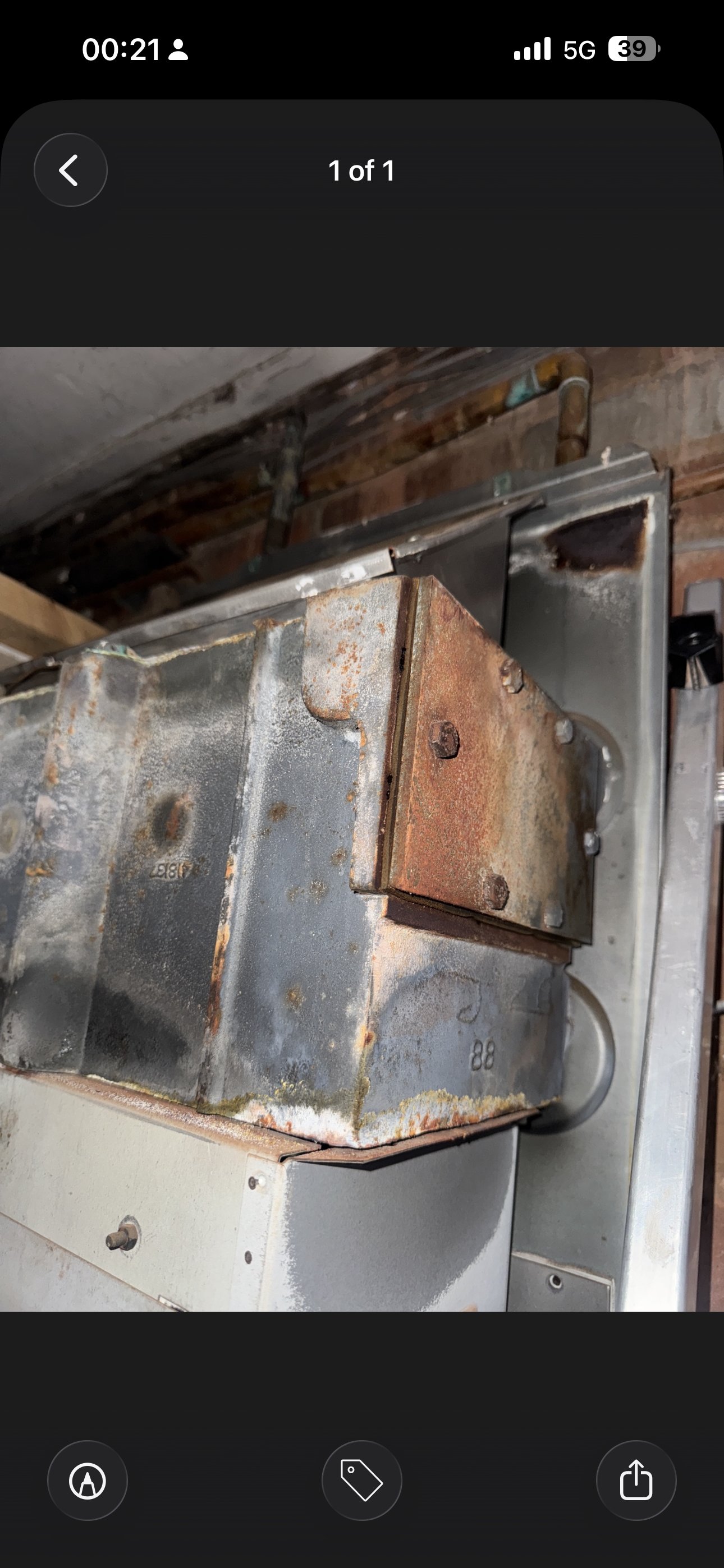 Finished boiler installation ready for handover